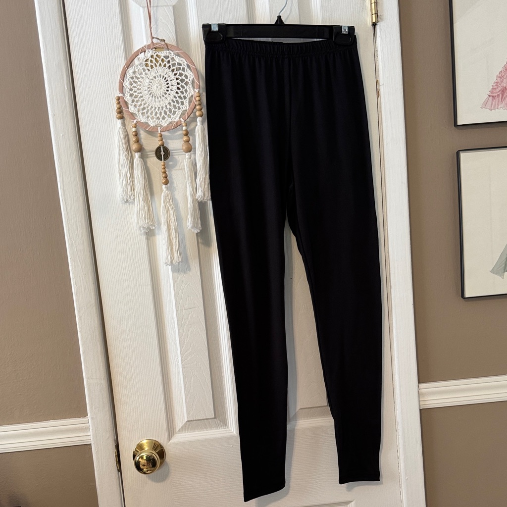 A New Day Classic Black Women's Ponte Soft Leggings